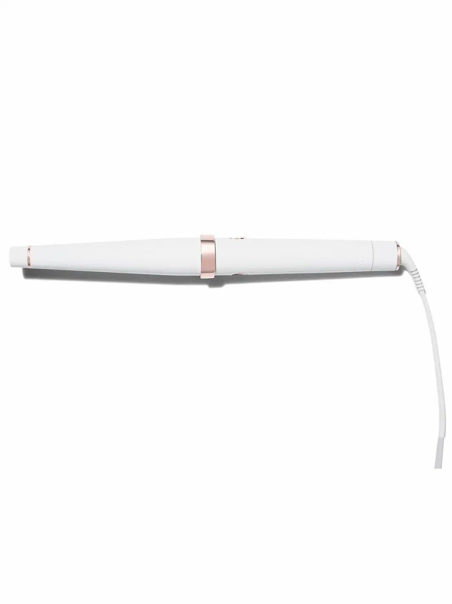 Beauty * | T3 Singlepass Wave Professional Tapered Ceramic Styling Wand White & Rose Gold