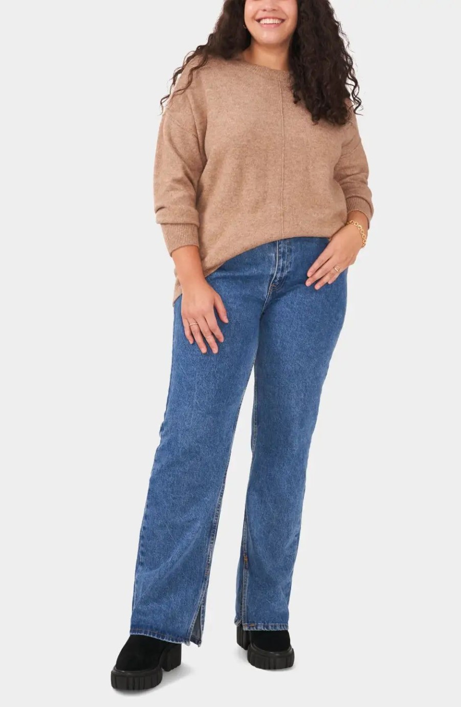 Clothing * | Vince Camuto Extended Shoulder Cozy Sweater