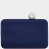 Handbags * | Nina Crystal Clasp Satin Minaudriere