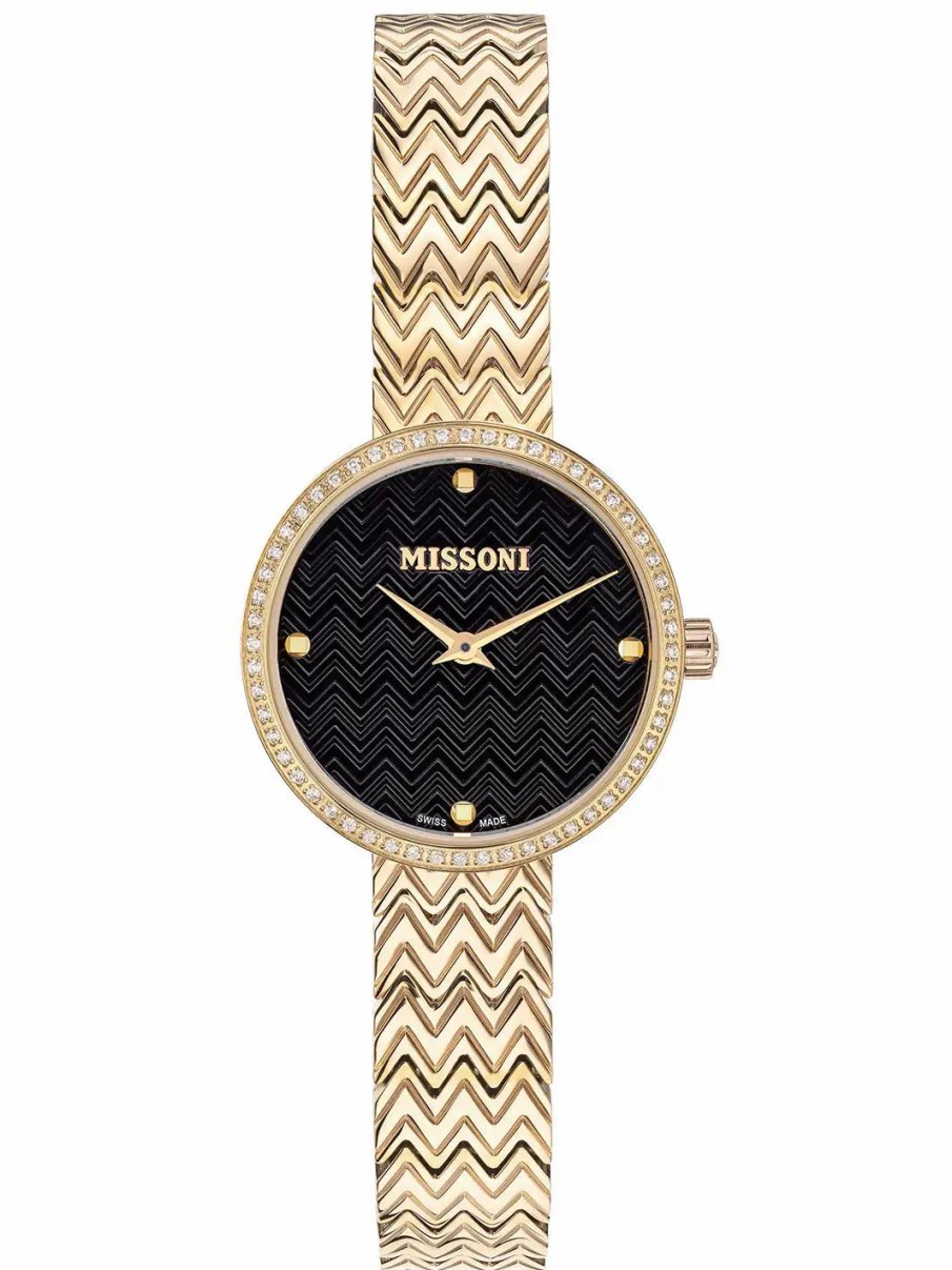 Jewelry-Accessories * | Missoni M1 Chevron Watch Champagne