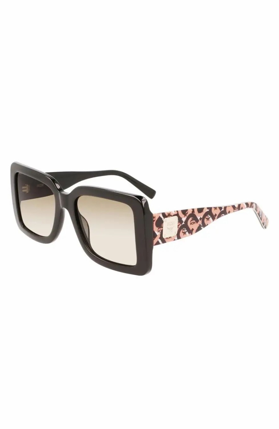 Jewelry-Accessories * | Mcm Logo Plaque Modified Rectangle Sunglasses