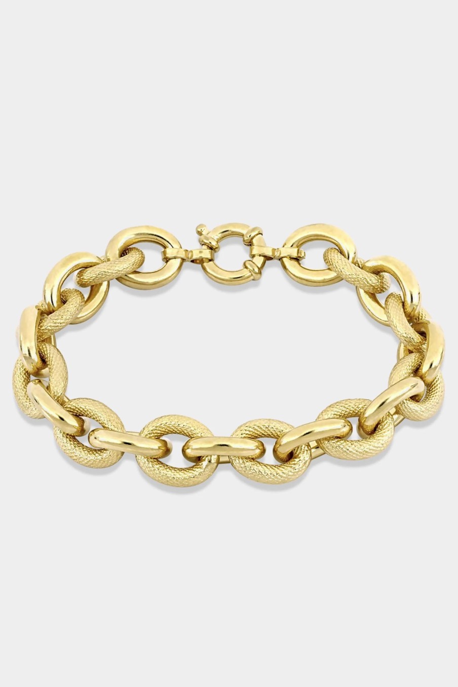 Jewelry-Accessories * | Julianna B Chain Bracelet Yellow Silver