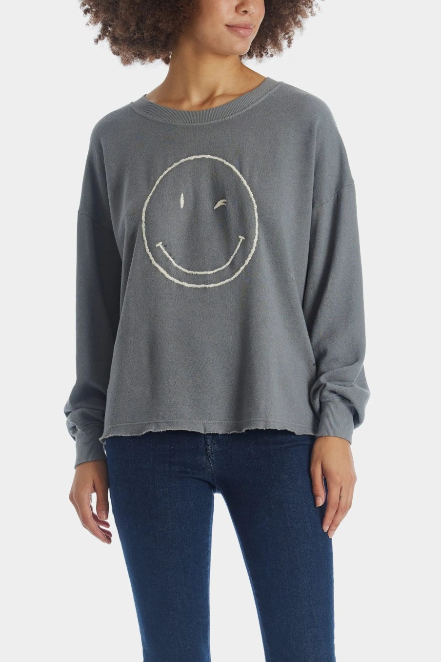 Clothing * | By Together The Rebel Pullover Sweatshirt Charcoal