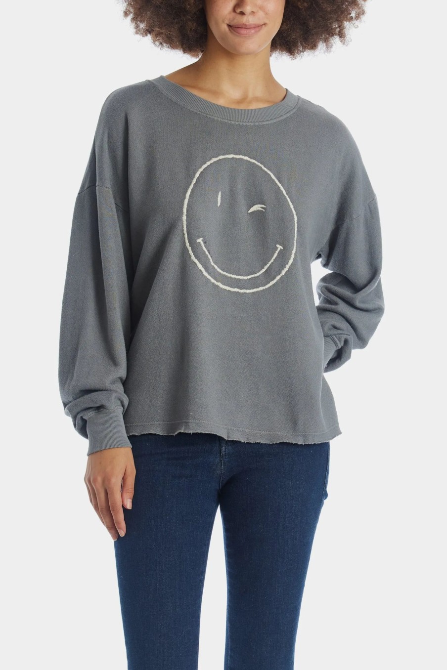 Clothing * | By Together The Rebel Pullover Sweatshirt Charcoal