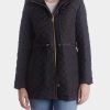 Clothing * | Cole Haan Signature Quilted Zip Front Jacket Black