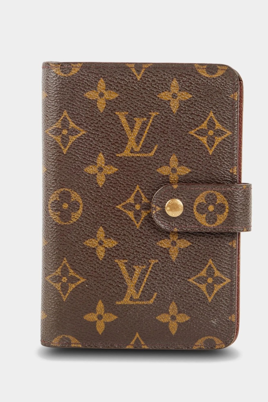 Handbags * | Louis Vuitton Porte Papier Monogram Zip Wallet Brown