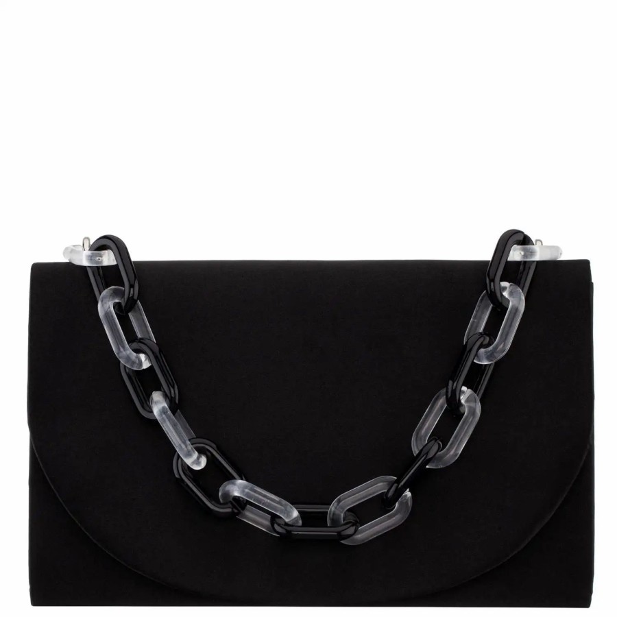 Handbags * | Nina Lucite Chain Clutch