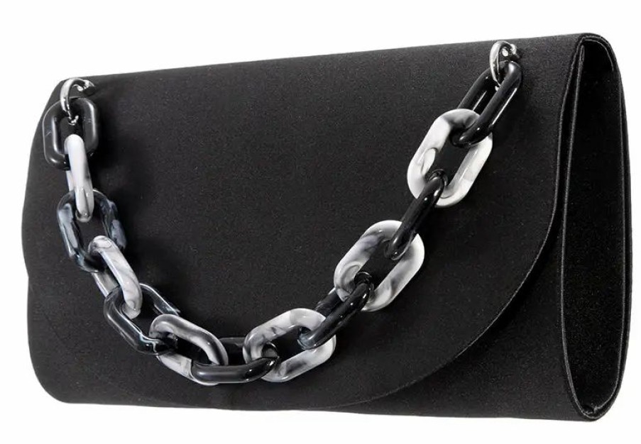 Handbags * | Nina Lucite Chain Clutch