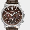 Jewelry-Accessories * | Citizen Calendrier Brown