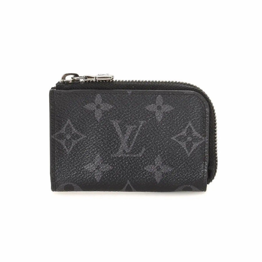 Handbags * | Louis Vuitton Limited Edition Monogram Eclipse Porto Monet Joule Black