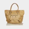 Handbags * | Balenciaga Motocross Classic Sunday Tote Bag Beige