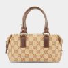 Handbags * | Gucci Gg Canvas Mini Handbag Brown