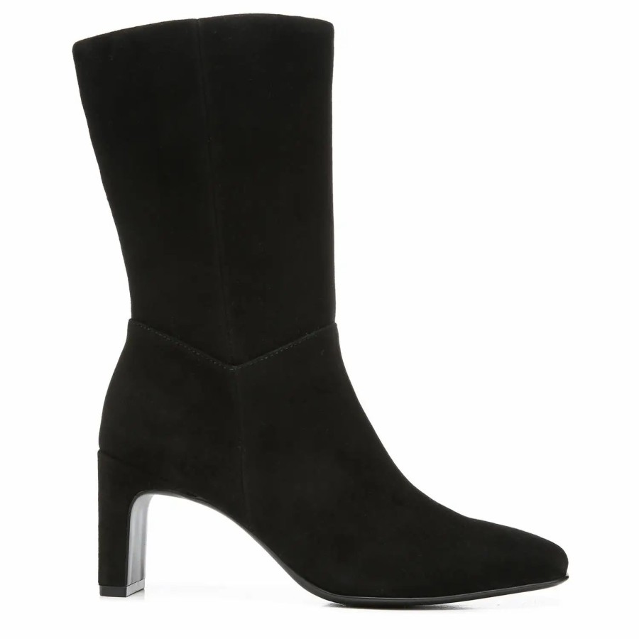 Shoes * | Naturalizer Platt Booties Black Suede