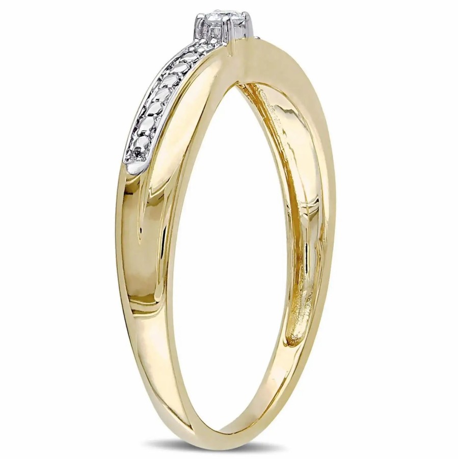 Jewelry-Accessories * | Julianna B 10K Diamond Promise Ring Yellow Gold