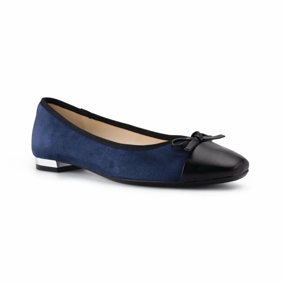 Shoes * | Nine West Olly 9 9 Ballerina Cap Toe Flats