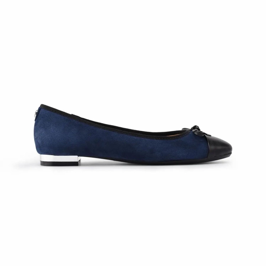 Shoes * | Nine West Olly 9 9 Ballerina Cap Toe Flats