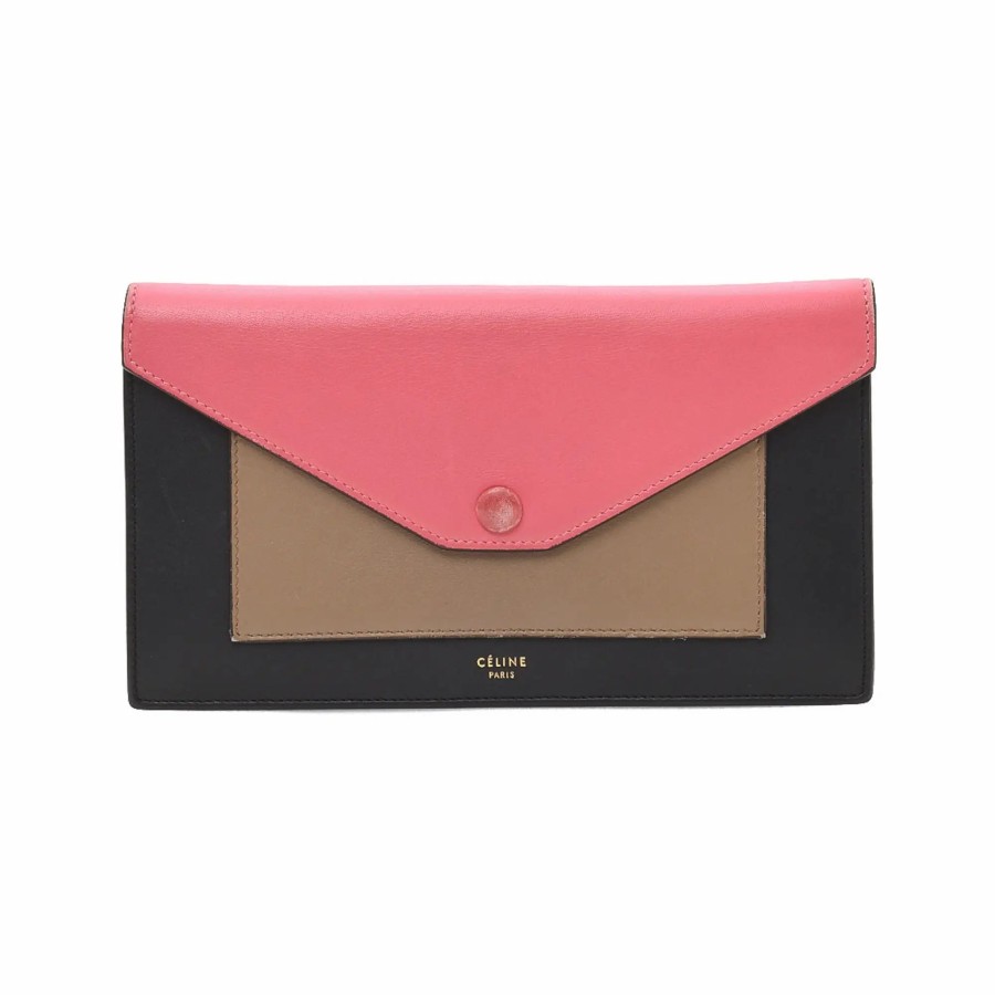 Handbags * | Celine Continental Wallet Multi Color