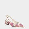 Shoes * | Franco Sarto Racer2 Slingback White Multi Floral Raffia