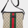 Handbags * | Gucci Gg Supreme Web Crossbody Bag Black