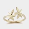 Jewelry-Accessories * | Design Lab Dragonfly Ring Gold