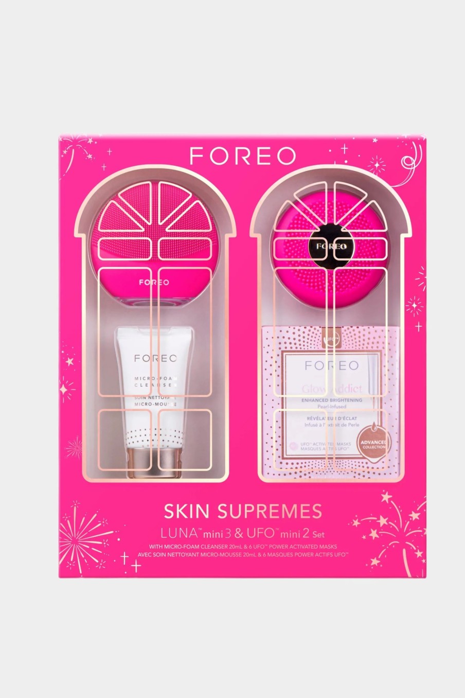 Beauty * | Foreo Luna Mini 3 + Ufo Mini 2 4-Piece Gift Set Fuchsia