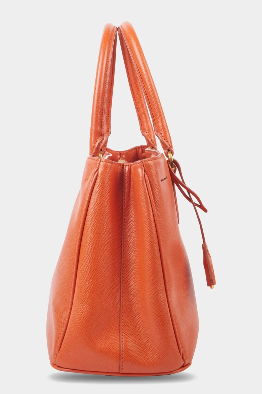 Handbags * | Prada Galleria Saffiano Small Tote Bag Orange