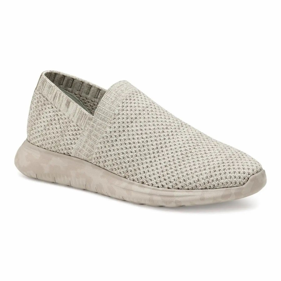 Shoes * | Johnston & Murphy Abby Slip-On Sneakers Beige Knit