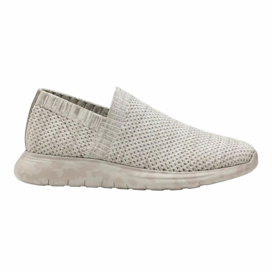 Shoes * | Johnston & Murphy Abby Slip-On Sneakers Beige Knit