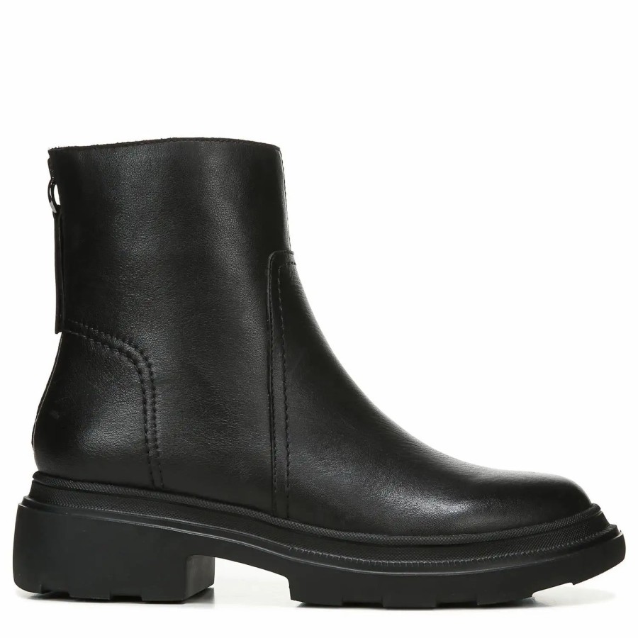 Shoes * | Naturalizer Joelle Shearling Hiker Booties Black Leather