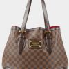 Handbags * | Louis Vuitton Hampstead Mm Monogram Tote Bag Brown