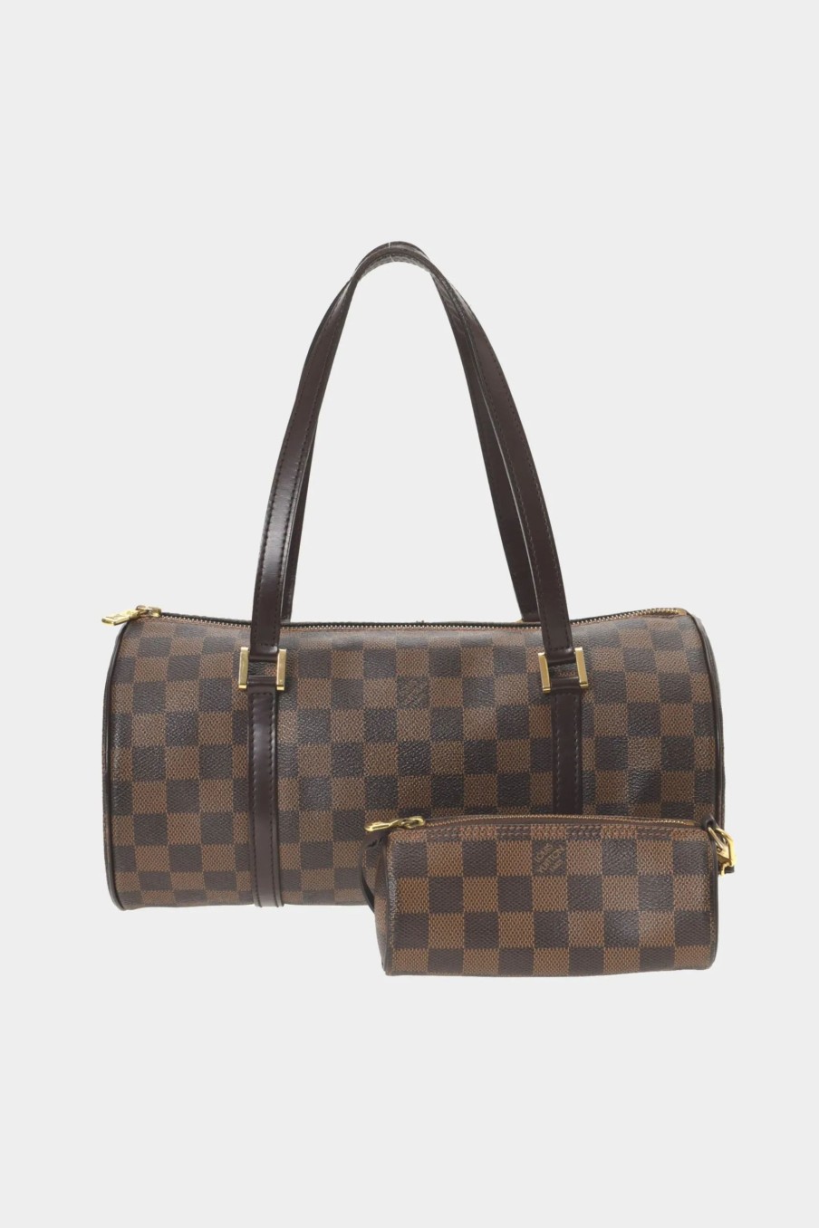 Handbags * | Louis Vuitton Papillon 30 Pouch Handbag Brown