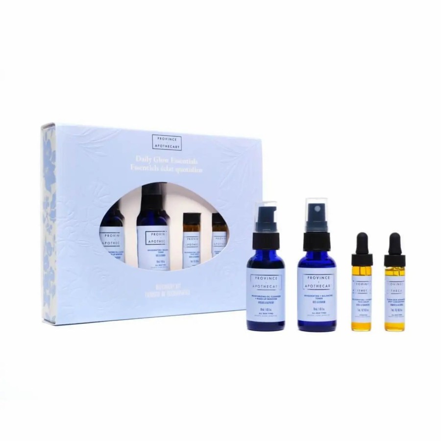 Beauty * | Province Apothecary Daily Glow Essentials, Discovery Set Blue