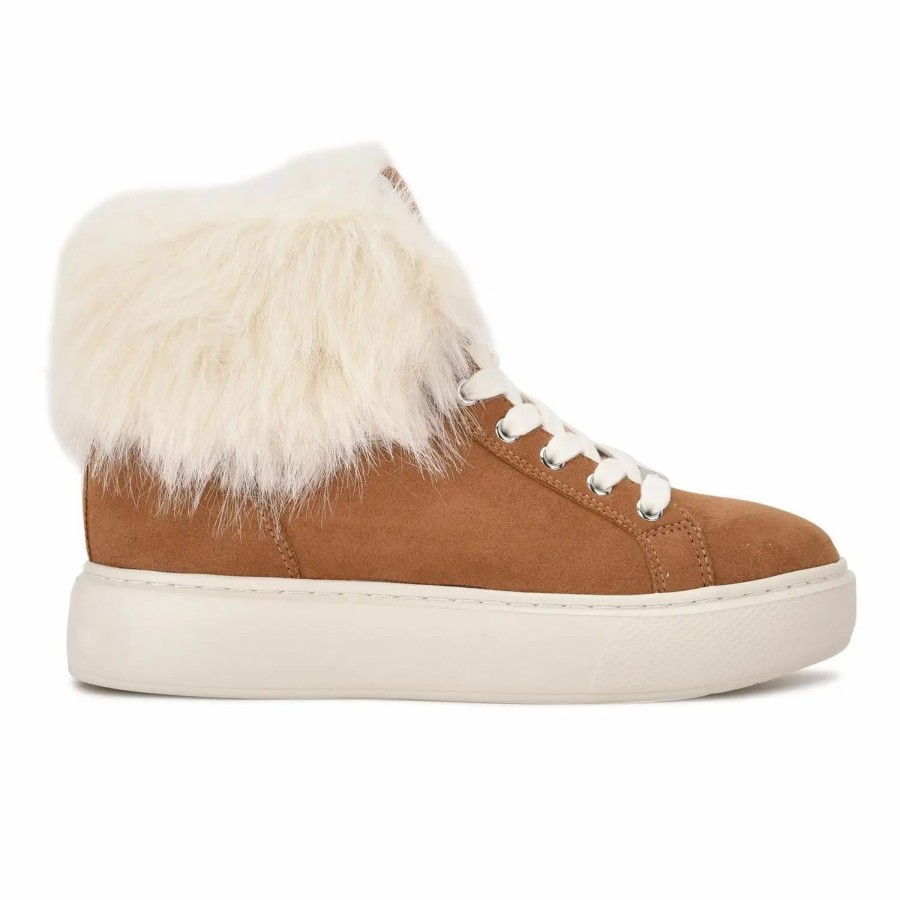 Shoes * | Nine West Keepup Sneakers Cognac