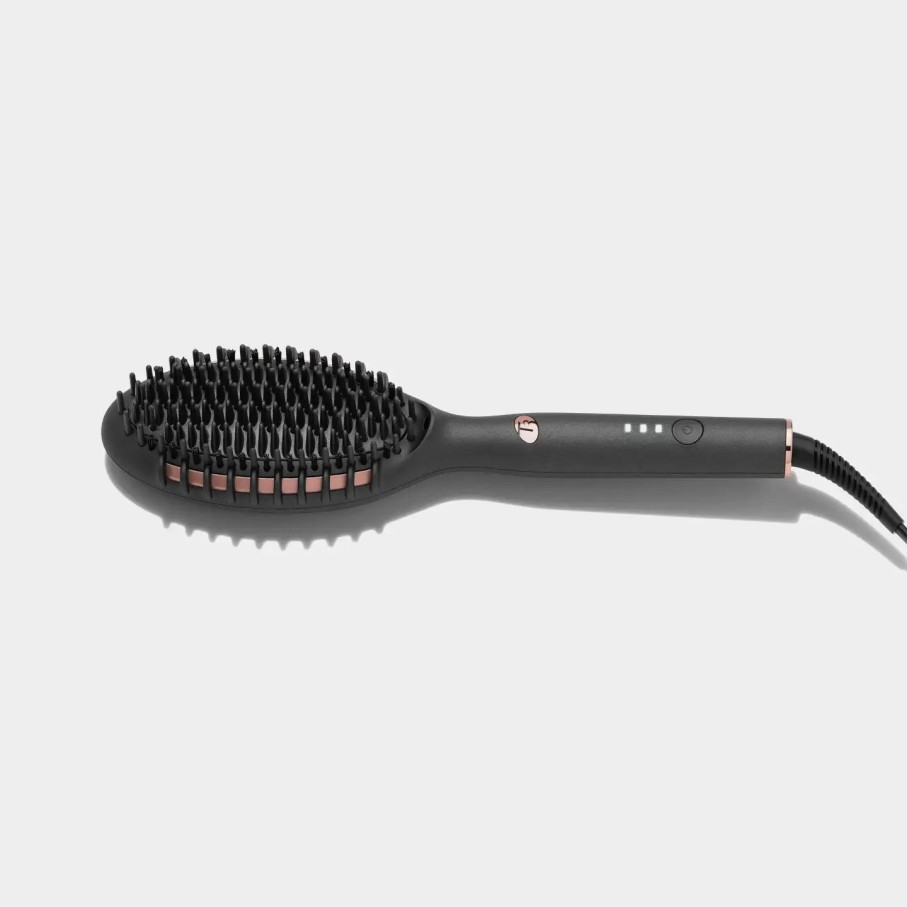 Beauty * | T3 Edge Heated Smoothing & Styling Brush Black