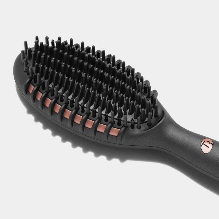 Beauty * | T3 Edge Heated Smoothing & Styling Brush Black