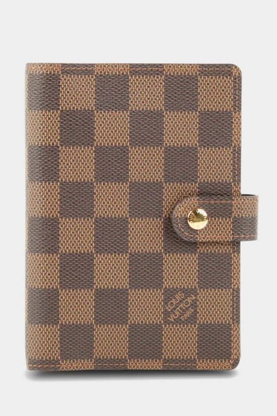 Handbags * | Louis Vuitton Damier Ebene Agenda Pm Brown