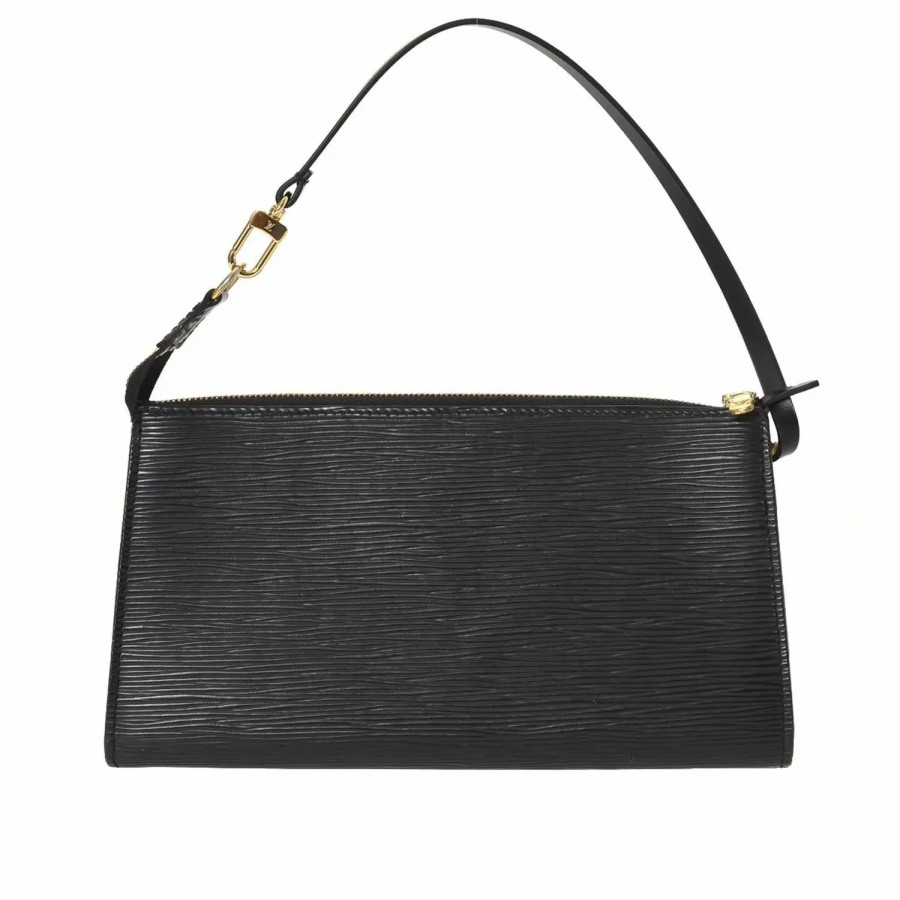 Handbags * | Louis Vuitton Epi Pochette Accessories 24 Black