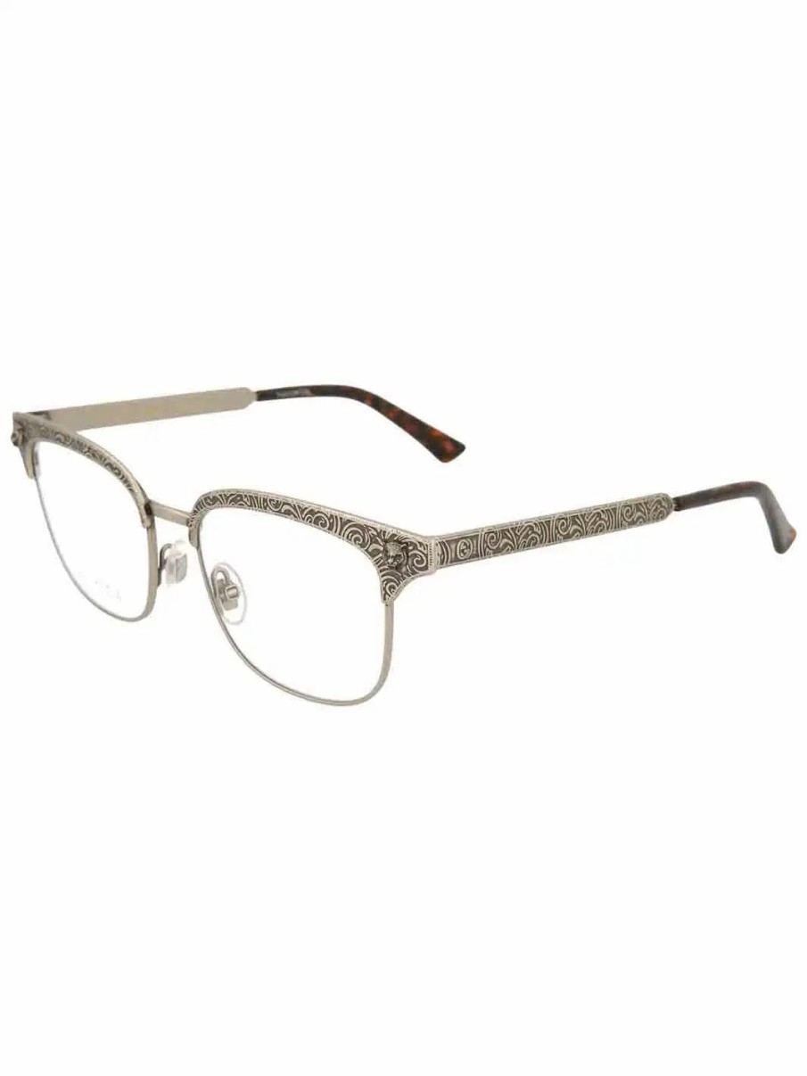 Jewelry-Accessories * | Gucci Square Fashion Optical Glasses Silver