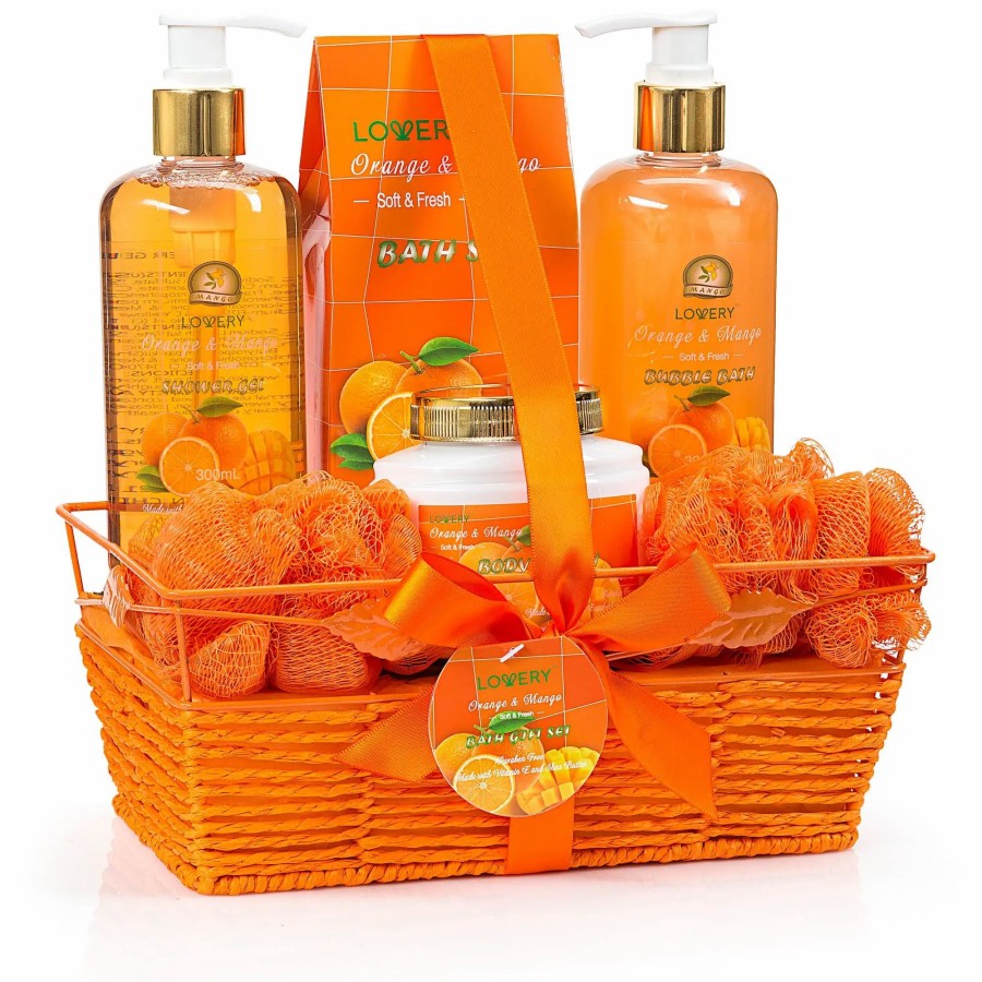 Beauty * | Lovery Orange Mango Body Care 7-Piece Gift Set