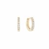 Jewelry-Accessories * | Shashi Katerina Pave Huggie Earring Gold