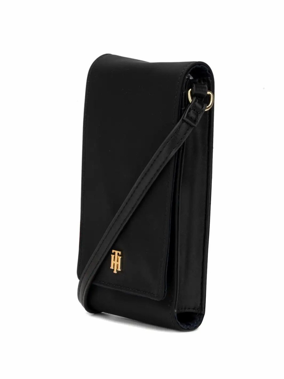 Handbags * | Tommy Hilfiger Julia Smart Phone Crossbody Bag Black