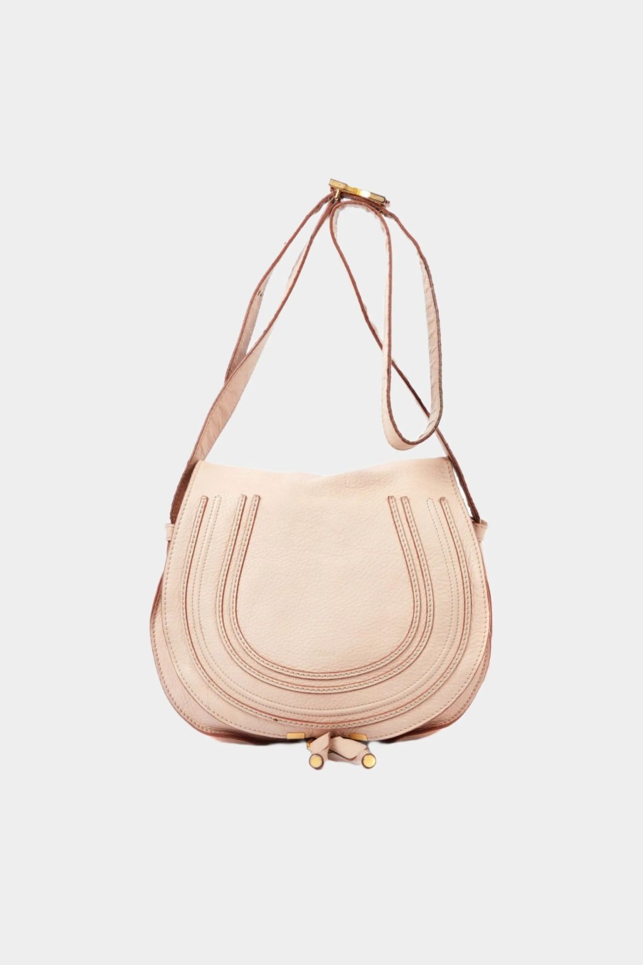 Handbags * | Chloe Marcie Crossbody Bag Beige