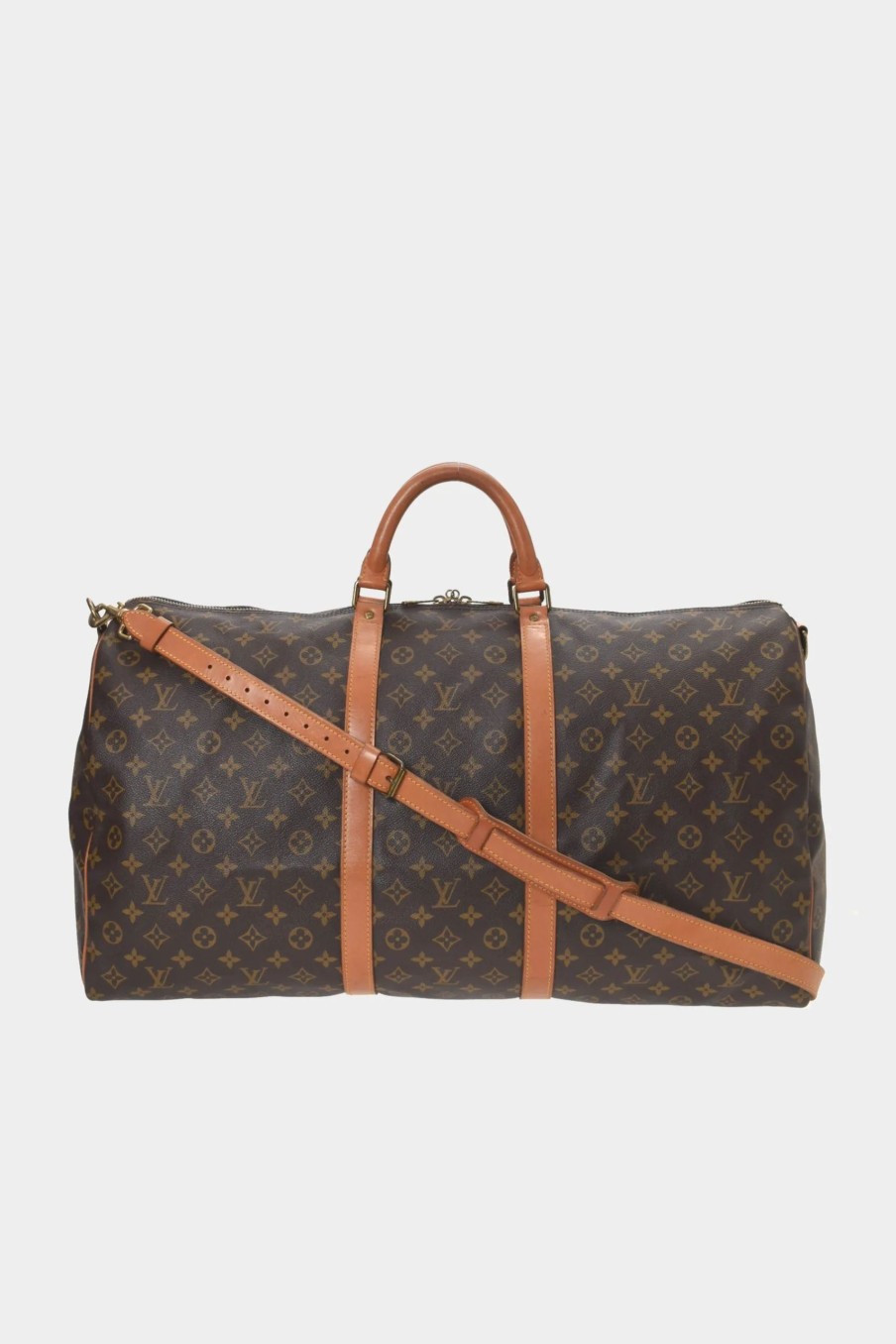 Handbags * | Louis Vuitton Keepall 60 Bandouliere Travel Bag Brown