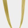 Jewelry-Accessories * | 1928 Jewelry Gold Tone Multi Chain Necklace Yellow