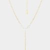 Jewelry-Accessories * | Ettika Queen Of Hearts Crystal Lariat Necklace Gold