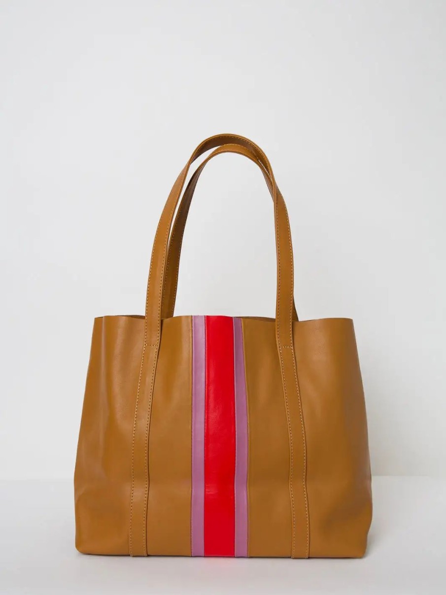 Handbags * | Payton James Emily Tote Canyon/Parrot Red