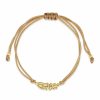 Jewelry-Accessories * | Sterling Forever Birth Flower Bolo Bracelet Gold