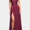 Clothing * | La Femme Simple Strapless Jersey Dress