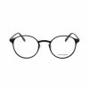 Jewelry-Accessories * | Alexander Mcqueen Round Eyeglasses Black Black Transparent