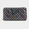 Handbags * | Louis Vuitton Monogram Multicolor Zippy Wallet Black